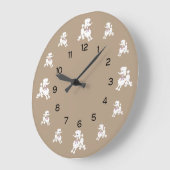 Witte roodjes met roze linten grote klok (Hoek)