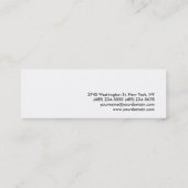 Witte roodroodroodroze Visitekaartje met stripper (Achterkant)