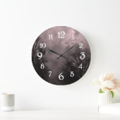 Witte roomgetallen van Haunted Sky Grote Klok (Huis)