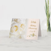 Witte roomrozen, het Jubileum van het harten (Voorkant)