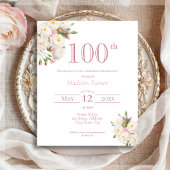 Witte Roos | 100e verjaardag Budget Invitation