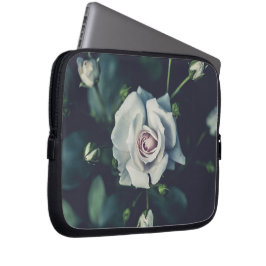 witte roos (2) laptop sleeve