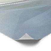 Witte roos abstract bloemschilderij poster (Hoek)