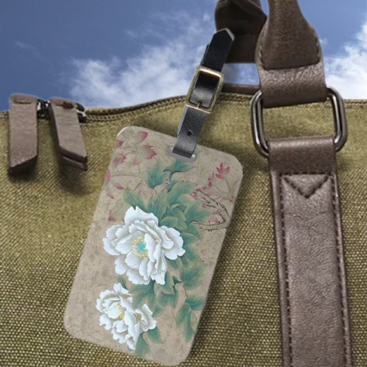 Witte Roos Bagagelabel