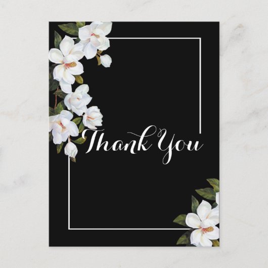 Witte Roos Bedankt uit de oude doos Briefkaart (Voorkant)