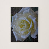 Witte roos bij de schemering legpuzzel (Verticaal)