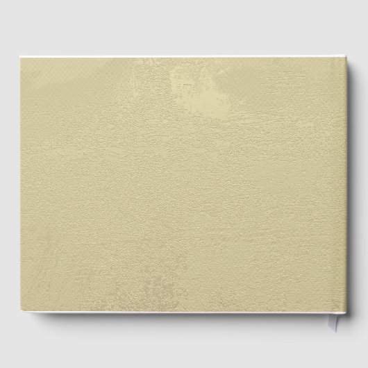 Witte Roos Bloem en Gouden Trouw Gastenboek (Achterkant)