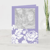 Witte Roos Bloem Moederdag Kaart (Voorkant)