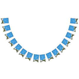 Witte roos bloem vlaggetjes