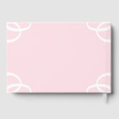 Witte Roos Bloemblad Roze Bruidsdouche Gastenboek (Achterkant)