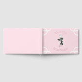 Witte Roos Bloemblad Roze Bruiloft Feest Gastenboek (Volledig)