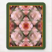 Witte roos bloemenkunst Abstract getint Muismat (Voorkant)