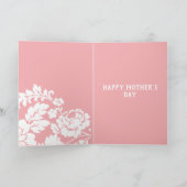 Witte Roos Bloemisterij Moederdag Kaart (Binnen)