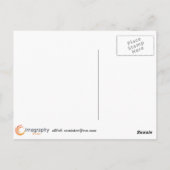 Witte roos briefkaart (Achterkant)