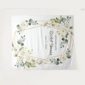 Witte Roos Bruidsmeisjes Chic Fotohokje Achtergron Wandkleed (Voorkant (horizontaal))