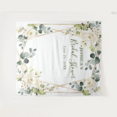 Witte Roos Bruidsmeisjesfeest Chic Fotohokje Achte Wandkleed (Voorkant (horizontaal))