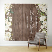 Witte Roos Bruidsmeisjesfeest Chic Fotohokje Achte Wandkleed (In Situ (horizontaal))