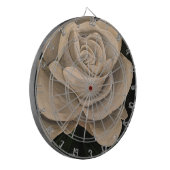Witte Roos Dartbord (Voorkant Links)