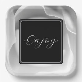 Witte Roos | Elegant Bloemendesign Papieren Bordje