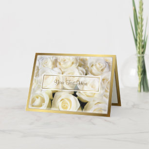 Witte Roos Elegantie Sjabloon