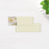 Witte roos en kant mini visitekaartjes (Bureau)