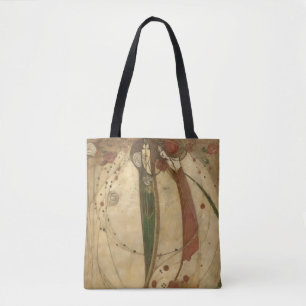 Witte Roos en Rode Roos door Margaret Mackintosh Tote Bag