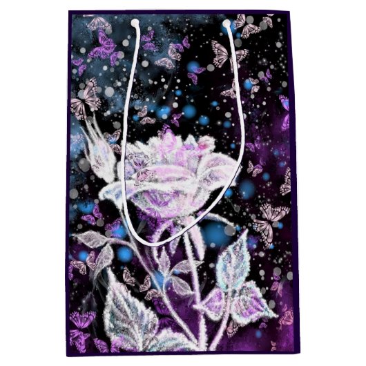 Witte Roos en Vlinders Cadeautas (Voorkant)