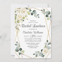 Witte Roos Eucalyptus groen bruids lunch