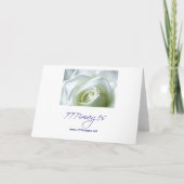 Witte Roos Formele Uitnodiging (Achterkant)