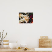 Witte Roos Fotografie Poster (Keuken)