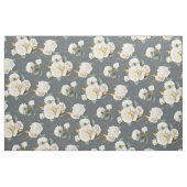 Witte Roos Gouden Romantische Bloem Stof (Fat Quarter)