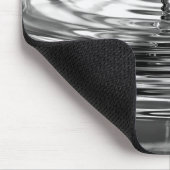 Witte Roos in Waterdruppel Muismat (Hoek)