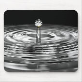 Witte Roos in Waterdruppel Muismat (Voorkant)