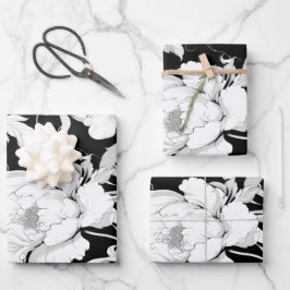 Witte Roos Inpakpapier Vel