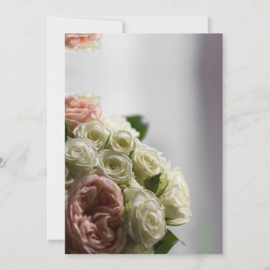 Witte roos. kaart (Achterkant)
