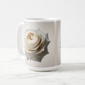 Witte Roos Klassieke Mok (Voorkant links)