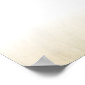 Witte Roos Knop Bruiloft Zitplaatsen Tafel Planner Poster (Hoek)