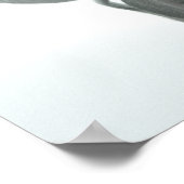 Witte roos knop ... poster (Hoek)