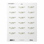 Witte Roos | Leeg adres Etiket (Full Sheet)