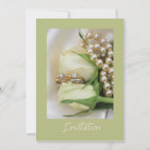 witte roos lesbische trouwkaart kaart (Voorkant)