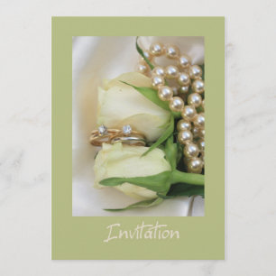 witte roos lesbische trouwuitnodiging kaart