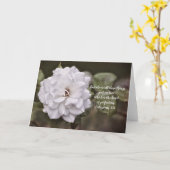 Witte Roos Liefde Bijbeltekst Kaart (Gele Bloem)