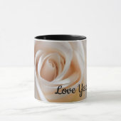 Witte Roos "Love You Mama" mok (Midden)