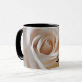 Witte Roos "Love You" mok (Voorkant links)