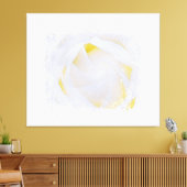 *~* Witte Roos Macro Bloemige Abstracte Grunge AR8 Canvas Afdruk (Insitu (Woonkamer))
