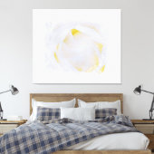 *~* Witte Roos Macro Bloemige Abstracte Grunge AR8 Canvas Afdruk (Insitu (Slaapkamer))