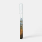 Witte roos met stemming iPhone hoesje (Linkerkant)