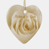 Witte roos Moeder van de Bride Ornament (Rechts)