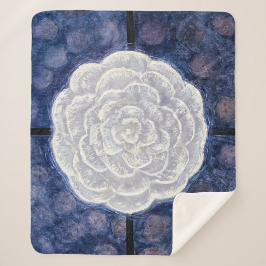 Witte Roos, No.35 | Anna Cassel | Sherpa Deken (Voorkant)