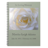 Witte roos notitieboek (Voorkant)